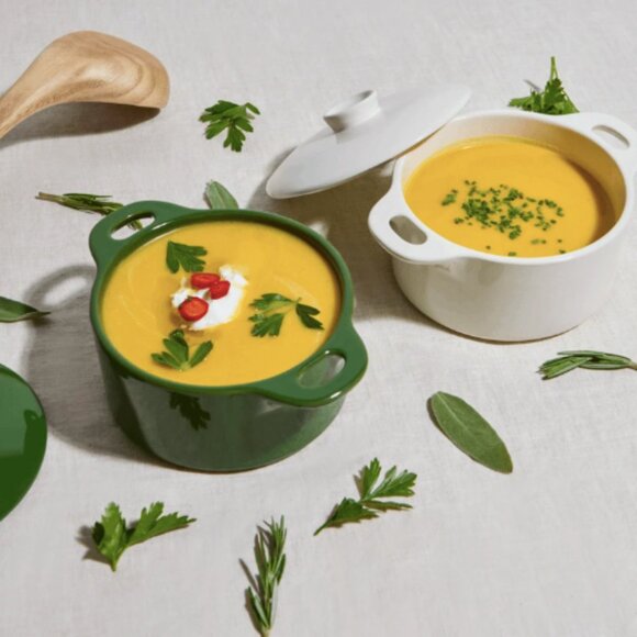 Mini Round Ceramic Cocotte Set - Picture 2 of 4